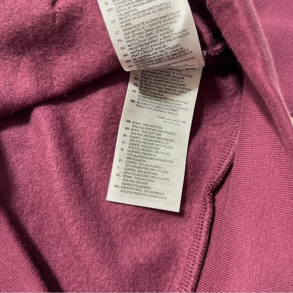 ADIDAS Womens Metallic Logo Hoodie Victory Crimson Color Size Small NWT - Picture 7 of 11